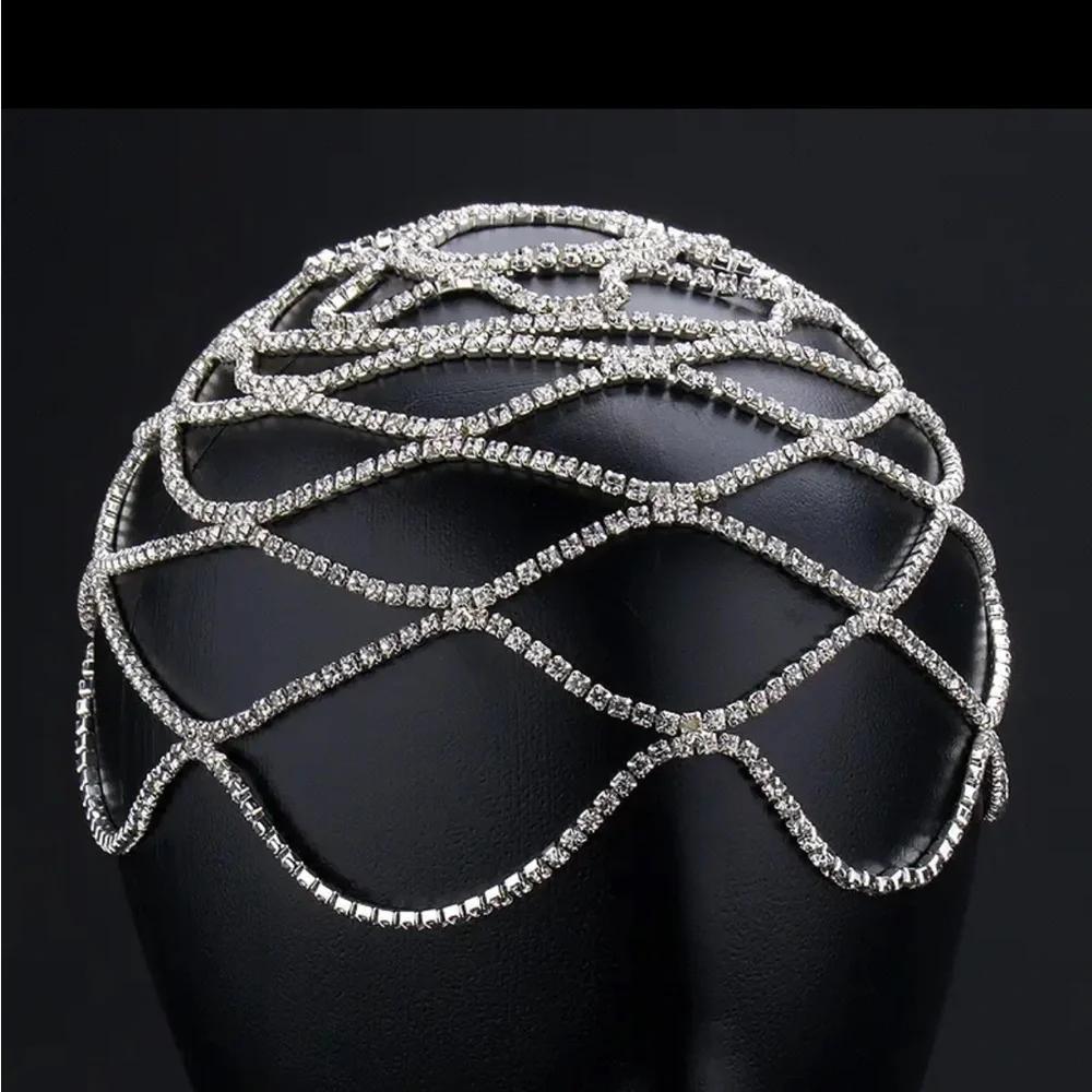 Rhinestone Head Chain - Picture 2 of 2